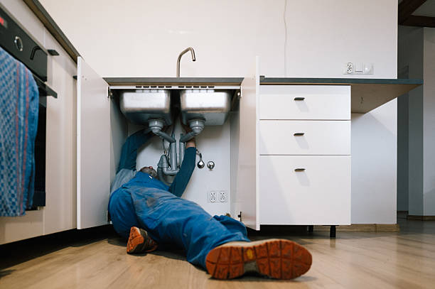 Professional Drain Cleaning technician working in Woodbine, MD